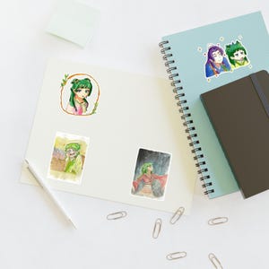Apothecary diaries water color art Sticker Sheets