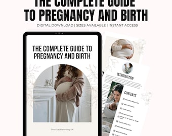 Guía completa de embarazo, parto y posparto: Planificador imprimible para futuras mamás