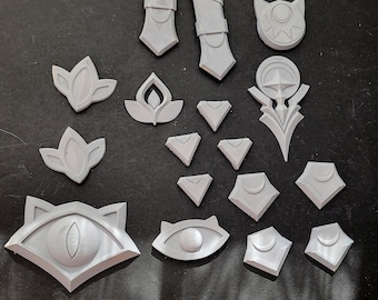 Cipher cosplay honkai Star rail clothing accessories  , unassembled 3d printed kit. Pre Primed