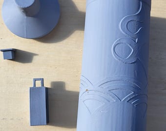 Rappa cosplay spray can prop, Rappa star rail , unassembled 3d printed kit. Pre Primed