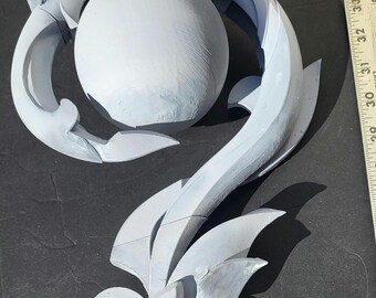 Hyacine cosplay honkai Star rail weapon prop , unassembled 3d printed kit. Pre-primed gray. Hyacine wand