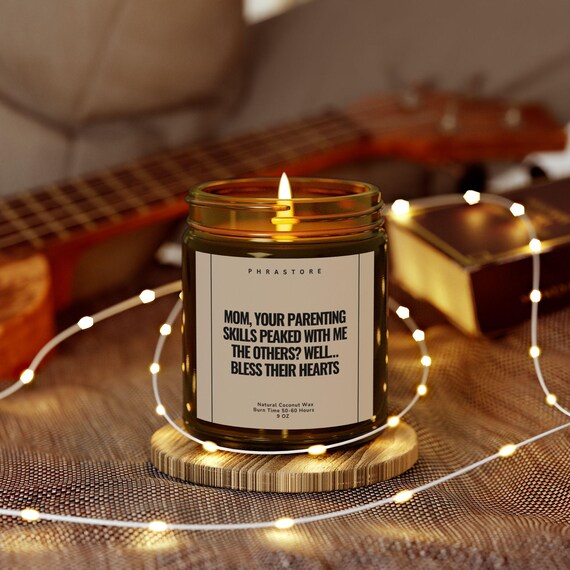 Funny Mom Candle, Parenting Peaked, Coconut Apricot Wax