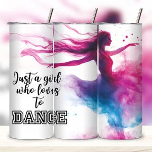 Dancer Ballet Tumbler Wrap, 20 oz skinny Tumbler Wrap Sublimation PNG, Ballerina Dancer Tumbler Wrap PNG Dance Mom Tumbler Wrap Design.