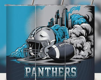 20oz Skinny Tumbler Wrap PNG | Sport Tumbler Sublimation Design | Mascot Football Digital Download.