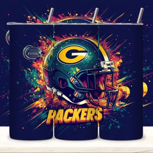 20oz Skinny Football Tumbler Wrap PNG, Sport 20oz Tumbler PNG, Mascot Sublimation Tumbler PNG Digital Download.