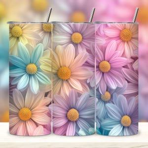 3D Pink Roses Floral Tumbler Wrap , 20 oz Skinny Tumbler Sublimation Design, Straight & Tapered Tumbler Wrap, Instant Digital Download PNG.