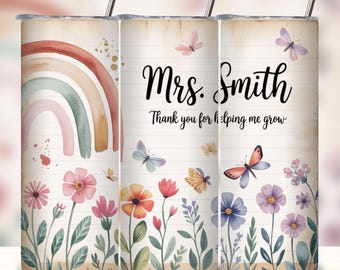 Custom Teacher Life Tumbler Wrap PNG, 20oz Skinny Tumbler PNG, Seamless Sublimation Design, Digital Download.