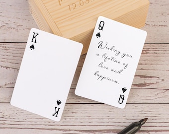 Personalisiertes Foto Spielkarten Gästebuch, Hochzeitsgästebuch Alternative, Einzigartiges Hochzeitsgeschenk