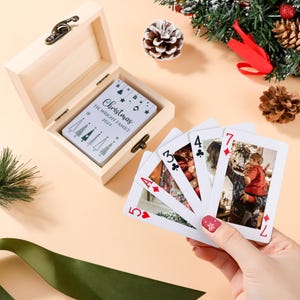 Naipes personalizados, naipes personalizados con fotos, regalos de Navidad para la familia, alternativa ideal al álbum de fotos, obsequios para fiestas familiares