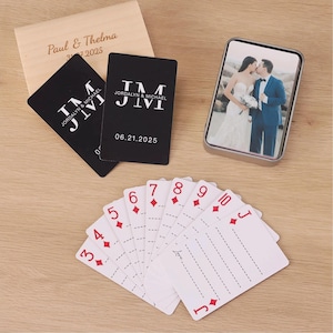 Custom Guest Book Blank Playing Cards, Wedding Guest Book Alternative, Photo Playing Cards, Bridal Shower, Favors Wedding Gift
