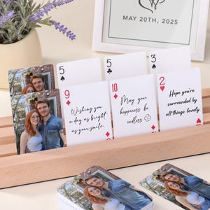 Cartes à jouer personnalisées 52 raisons pour lesquelles je t'aime, les choses que j'aime chez vous, livre d'or de mariage, cadeau de Saint-Valentin pour elle, cadeau d'anniversaire