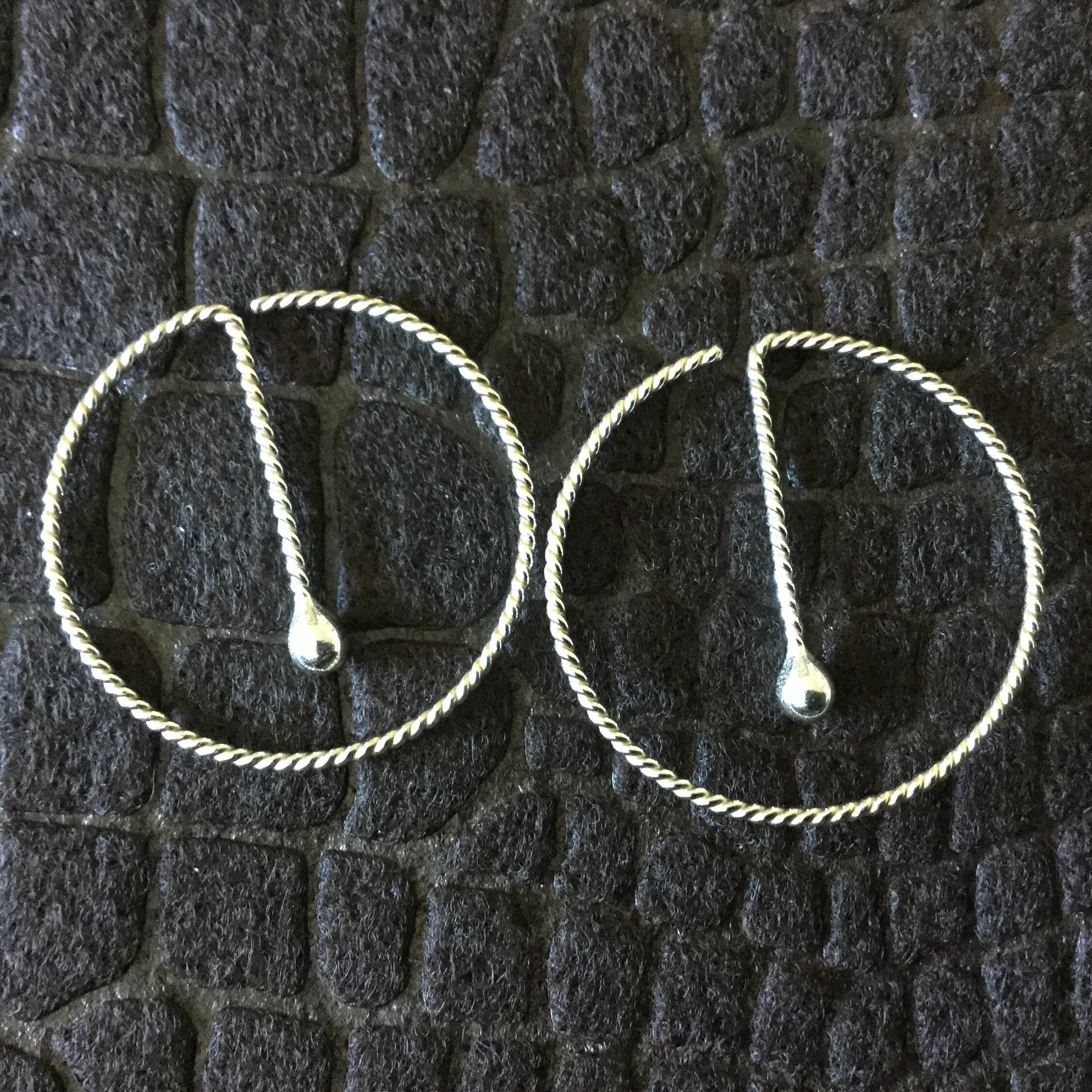 Small Silver Hoops Sleeper Hoop Earrings Unisex 24 Hour Etsy
