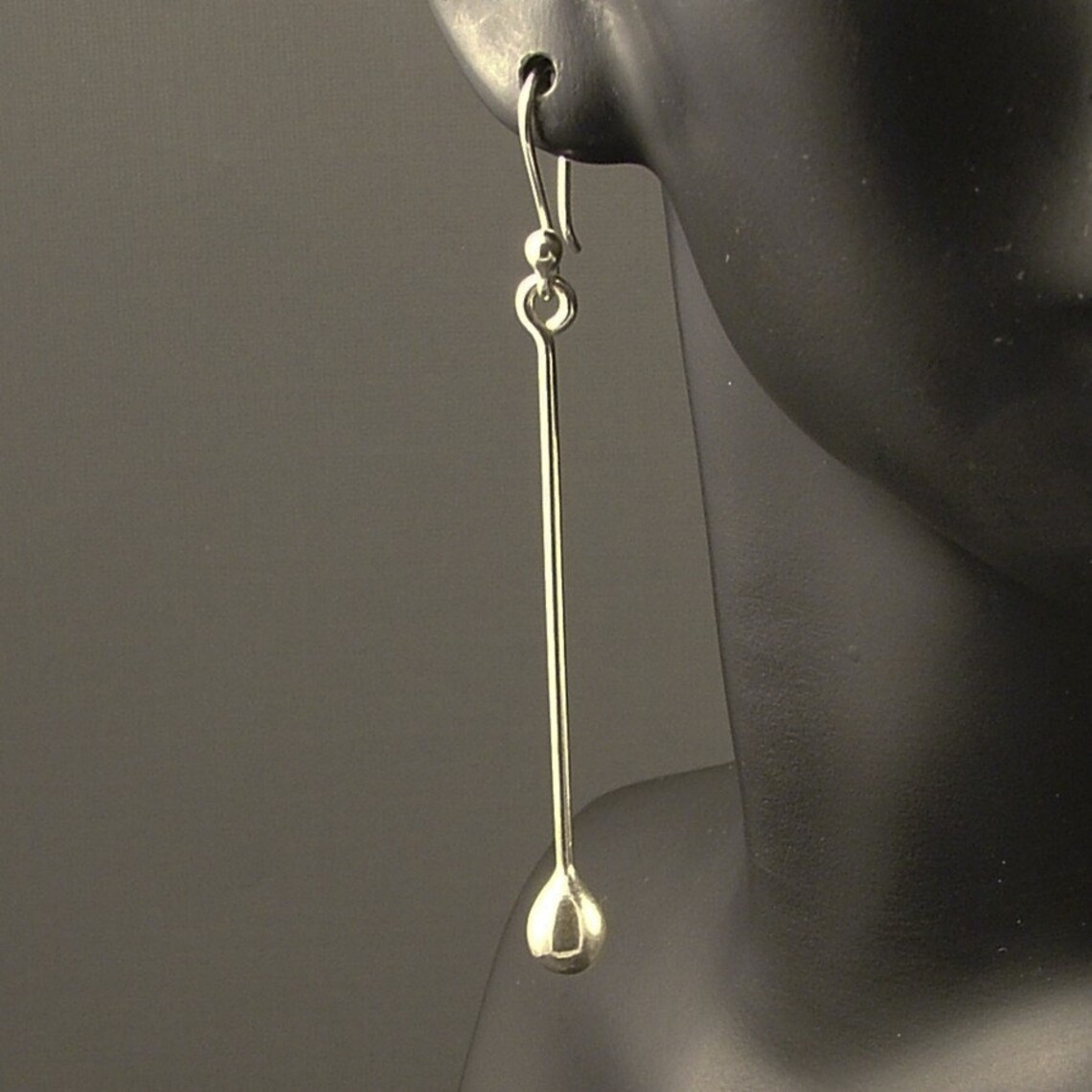 Long Sterling Silver Earrings / Long Dangle Earrings Handmade Etsy