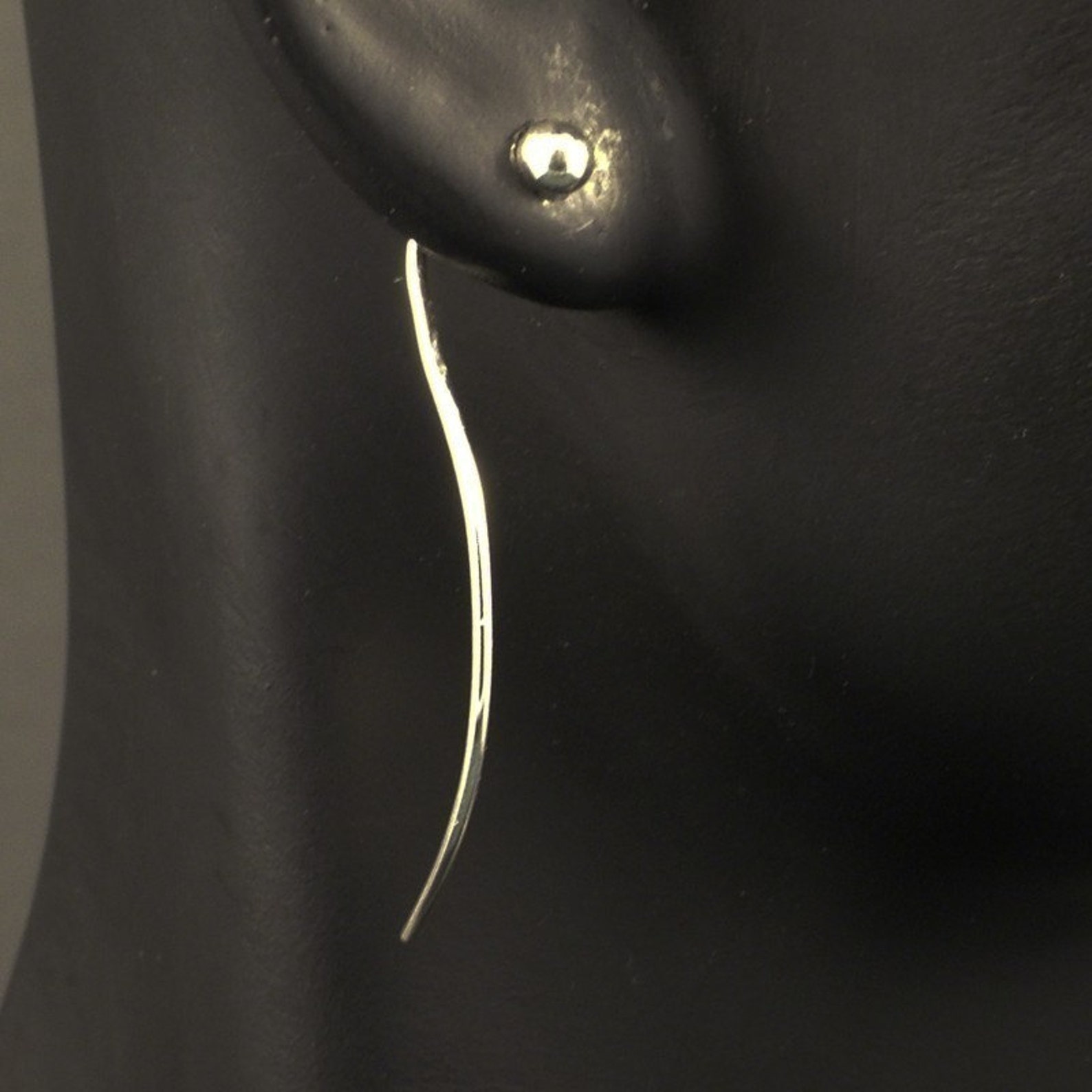 Silver Stud Earrings / Sterling Budded / READY TO SHIP / Drop Etsy