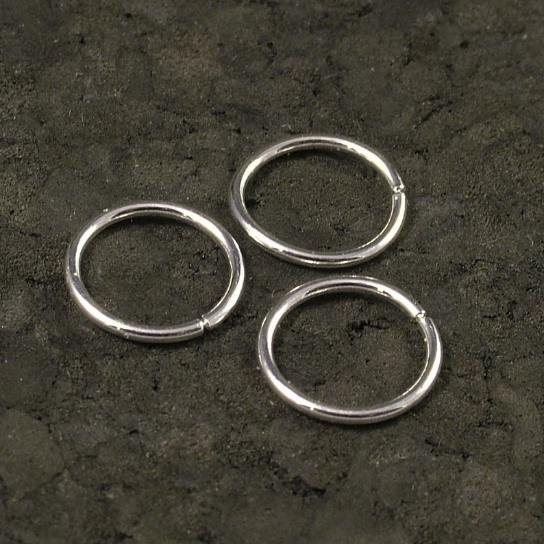 Tiny Silver Hoops / Sterling Silver Small Hoop Earrings - Etsy