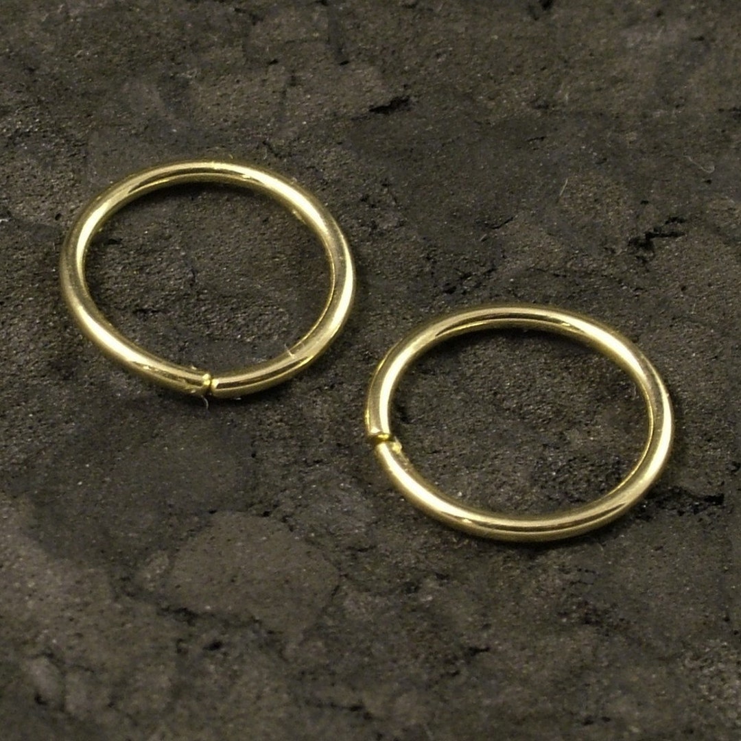 Small Gold Hoops / Tiny Gold Hoop Earrings / Small Cartilage / Tragus ...