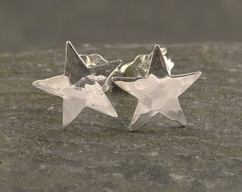 Silver Star Earrings * Tiny Sterling Post / Studs * Dainty and Little * A Stargazer's Delight * Celestial * Now also available in Gold Fill