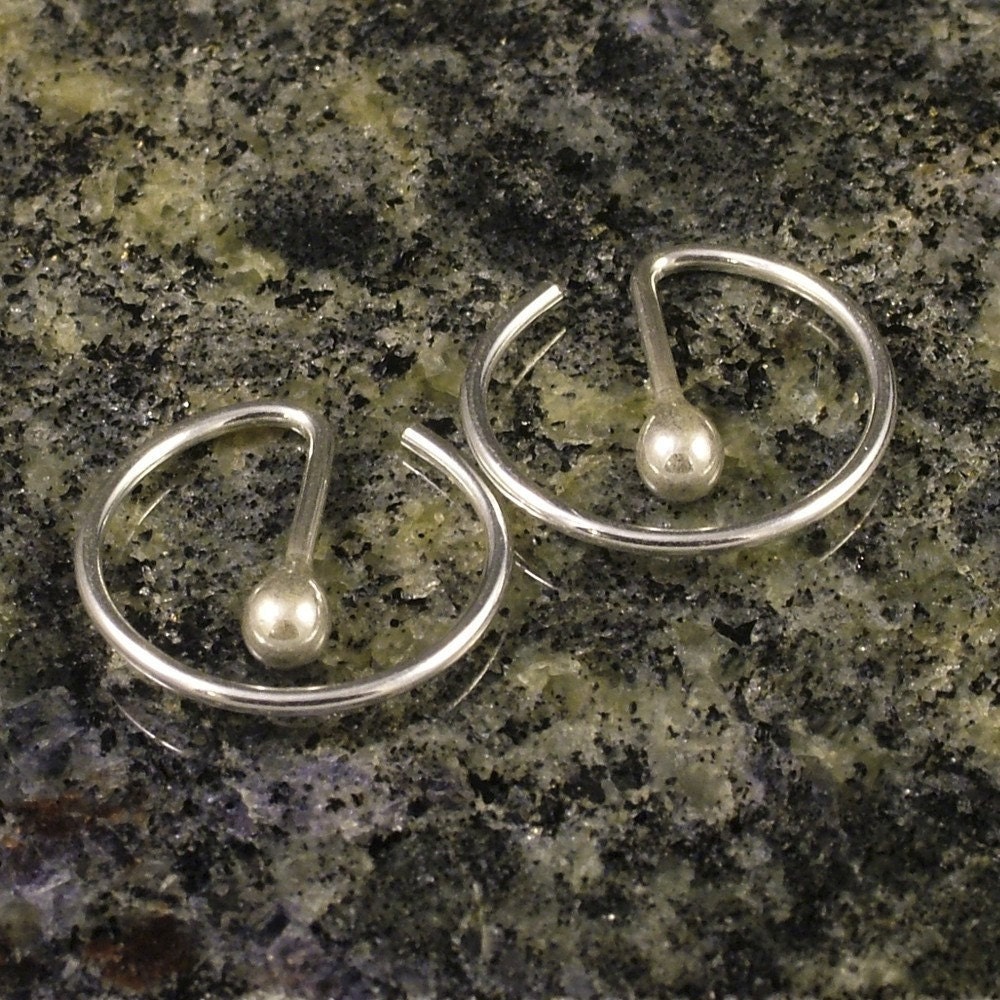 Small Silver Hoops Sleeper Hoop Earrings Unisex 24 Hour Etsy