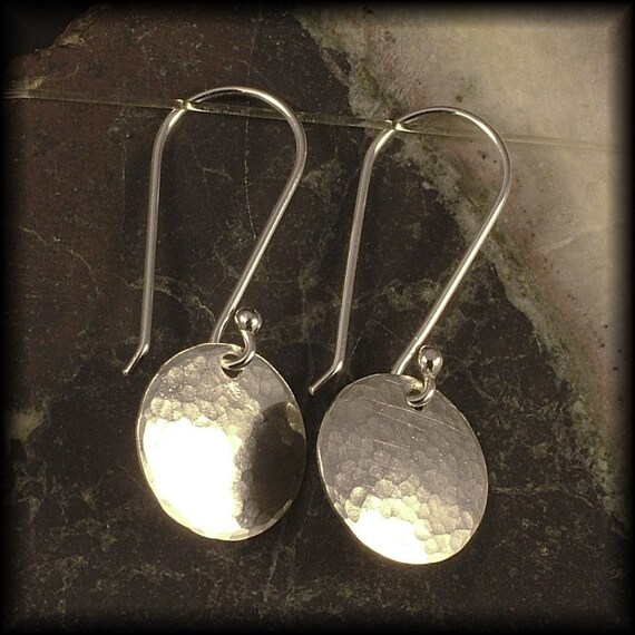 Etsy hammered cheap silver earrings