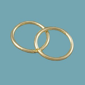 Petits cerceaux en or - sans accroche / sans fin / cerceau sans couture / tragus / hélice / cartilage / anneau de nez / personnaliser à votre taille / or 14 carats