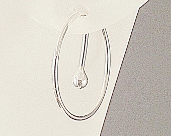 Modern Sterling Silver Hoops * Argentium MetalRocks Signature Design