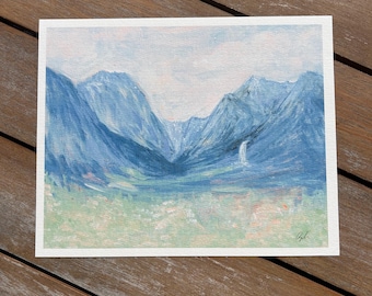 Yosemite National Park - Tunnel View - California Handmade Wall Art Print