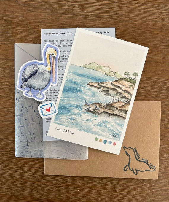 Wanderlust Post Club - Monthly Snail Mail Subscription