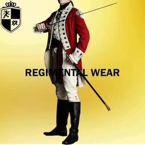 Red Colonial Hussar Uniform, British Regimental Uniform, British Sergeant Uniform, Military Uniform, Handmade Jacket, Men&#39;s Wool Jacket Sale