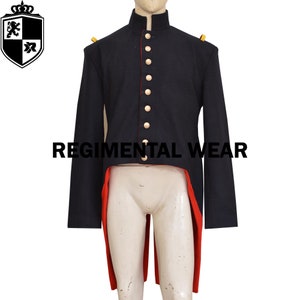 復刻版英国ナポレオン軍服｜メンズネイビーブルーウールコート｜歴史的