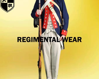 Colonial Guard Wool Military Coat : British Revolutionary War Uniform