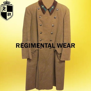 Men&#39;s Brown Wool Frock Coat: Military Riding Coat