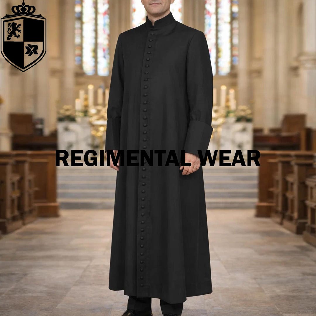 Roman Clergy Cassock: Traditional Liturgical Catholic Robe - Etsy