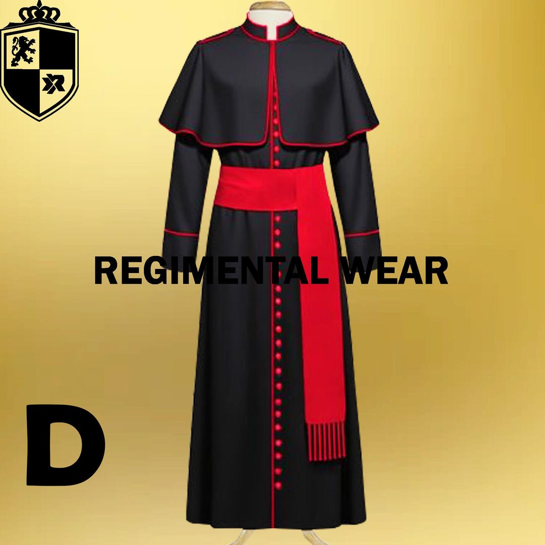 Augustinian Black Robe Black Tropical Clergy Robe: Roman Catholic Priest Cassock Vestment - Etsy