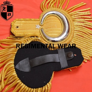 Marching Moon Band Epaulets, Shoulder Epaulets, Band Uniform, Decorations Accessories, Parade Uniform Accents, Men Golden Military Epaulets