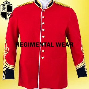 Red Wool Military Officer&#39;s Tunic: British Zulu War Style