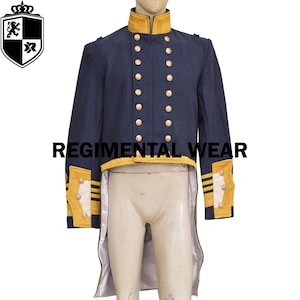 British Royal Naval Jacket in Navy Blue British Royal Navy Jacket, 19th Century Navy Officer Tunic, Napoleon Royal British Officer Jacket
