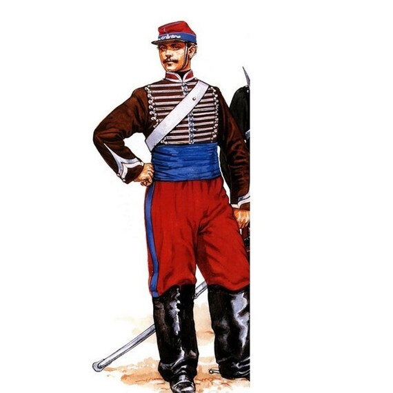 Ancien Pantalon Militaire Second Empire D'occasion, Authentique