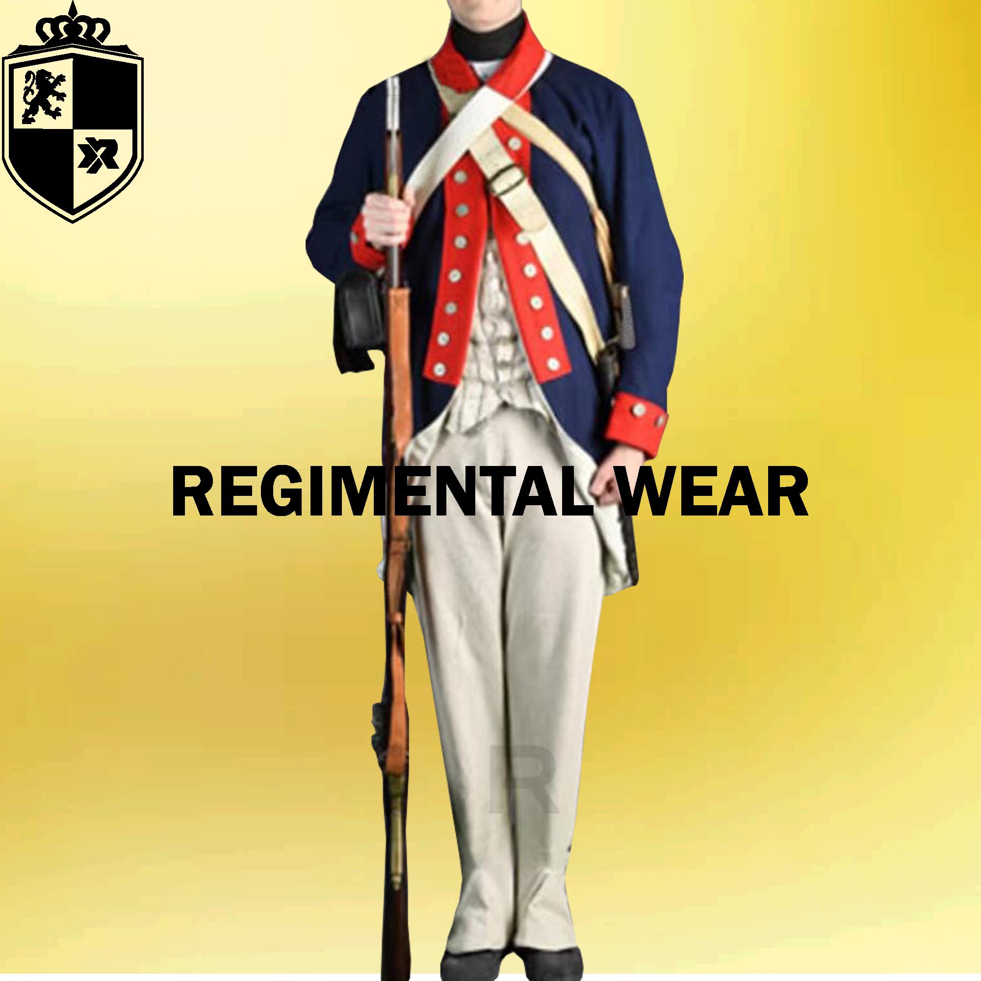 Colonial Guard Wool Military Coat : British Revolutionary War Uniform ...