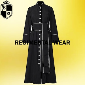 Predikergewaad, bisschop Kozakken, Romeins clerusgewaad, priester clerusgewaad, liturgische soutane, gewaden, zwarte tropische kerstgeestelijken