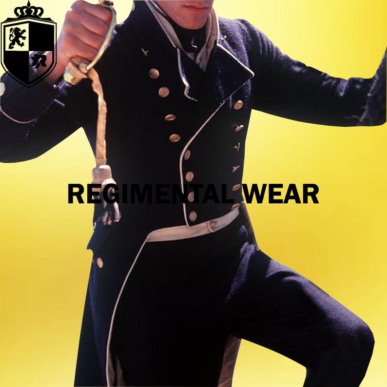 Wool Naval Captain Tailcoat: Royal Navy Officer Style - Etsy