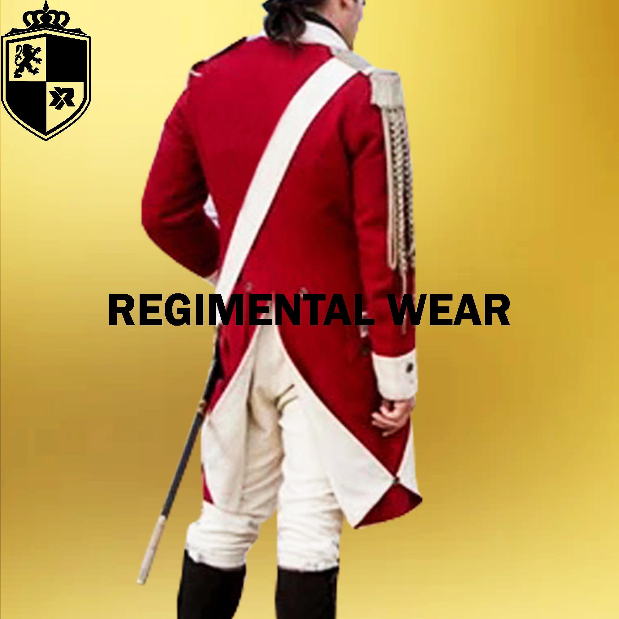 Sergeant Red British Sergeant Uniform : Handmade Red Wool Revolution War Jacket - Etsy