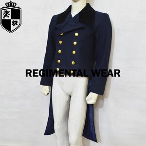 Victorian Era Tailcoat, Bridger ton Tailcoat, Wedding Tailcoat, Costume Cosplay Tailcoat, Regency Tailcoat, Navy Blue Wool Men Jacket Sale