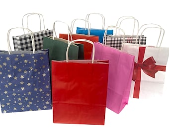 Colorful Recycled Paper Party Favor Bag (18x24 cm)