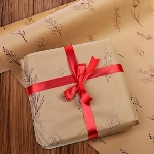 Carta da regalo Kraft marrone, confezione regalo e rotolo di carta da regalo, carta da macellaio Kraft quotidiana, carta ecologica per il confezionamento