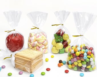 Clear Food Safe Cookie Bags, Bottom Gusset OPP Treat Packaging