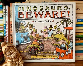 Dinosauri, attenzione! Una guida alla sicurezza di Marc Brown: libro illustrato per bambini, 1982, copertina rigida