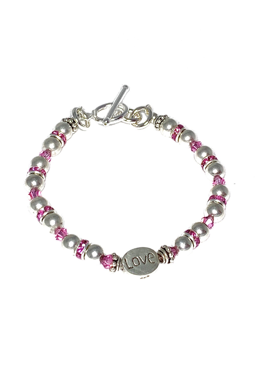 Sterling Silver Love Bracelet Etsy