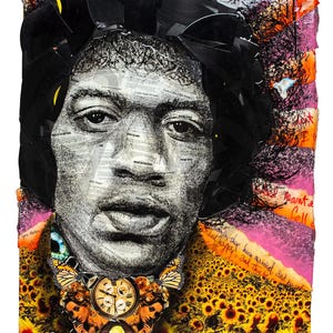 &quot;Jimi Hendrix &quot;&quot;Experienced&quot;&quot; Icon Lebendige Farbe Giclee Kunstdruck von Ben Riley.&quot;