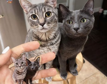 Personalisierter Hund Schlüsselbund, Individuelle Tabby Katze Schlüsselanhänger, Einzigartige Katzen Mutter Geschenk, Individuelles Haustier Foto Schlüsselanhänger, Weihnachtsgeschenk für Katzenliebhaber
