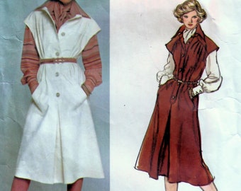 1970s Vogue Designer Original 1307 Vintage Sewing Pattern Designer Galitzine Misses Jumper, Blouse, Scarf Size 10 Bust 32-1/2